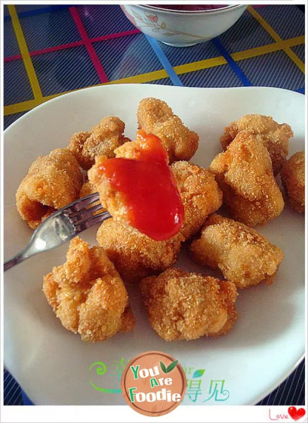 [popular-snack]-fried-chicken-and-rice