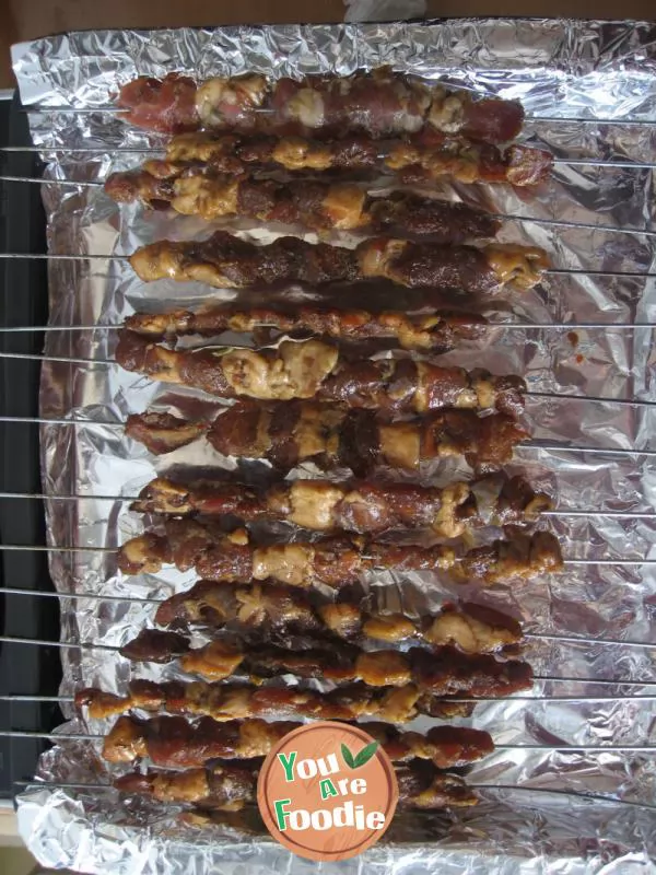 Home oven lamb kebab