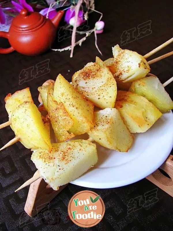 Greedy snack -- baked potato string