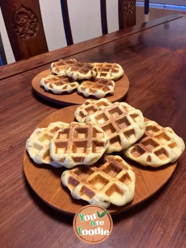 Belgian chestnut waffles