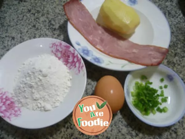 Bacon potato cake
