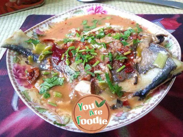 Stewed flat fish ---- two fish in one pot