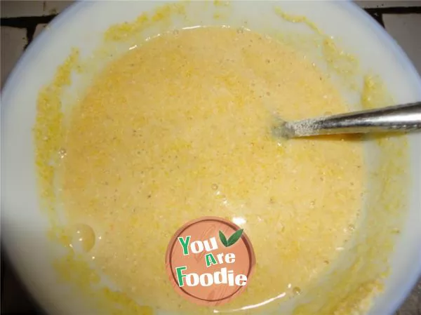 Sweet potato corn flour porridge