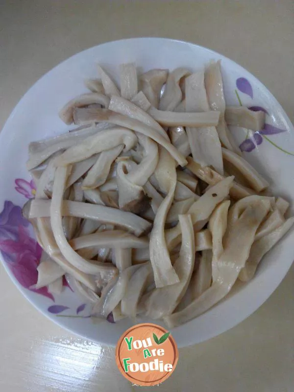 Deep fried Pleurotus eryngii