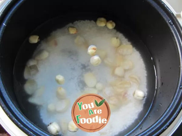 Lily and lotus seed porridge