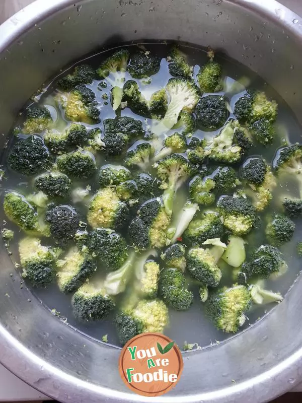 Fried shrimps with Broccoli