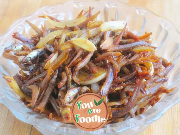 Stir fried dried fish