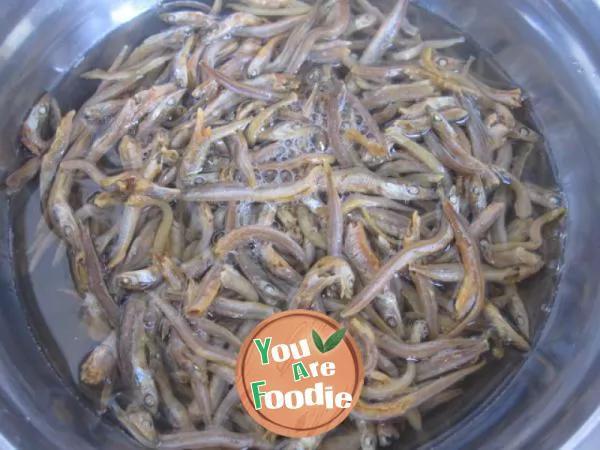 Stir fried dried fish