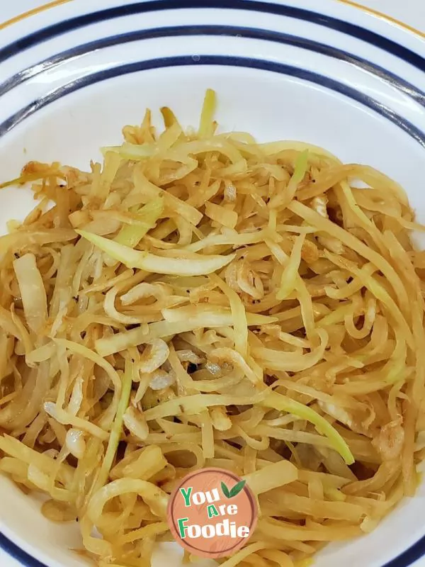 Shredded Radish with Shrimp Peel