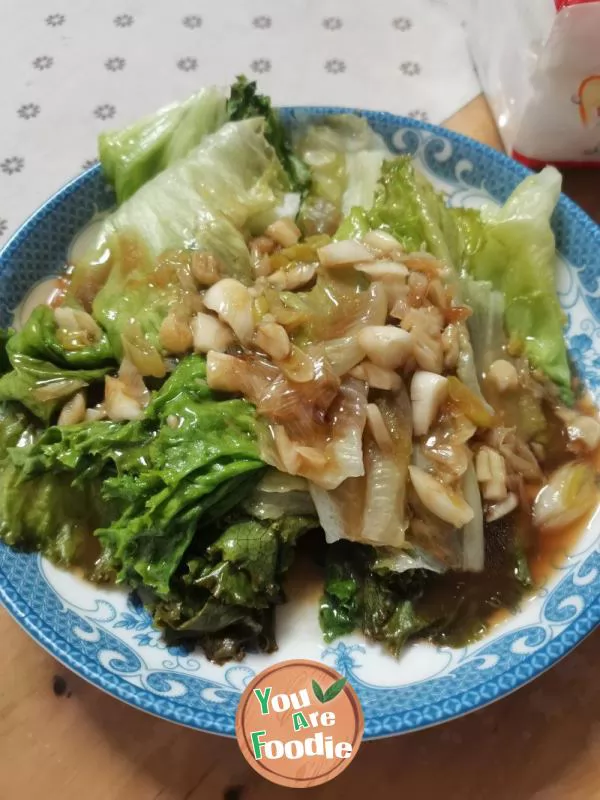 Sauteed Lettuce in Oyster Sauce