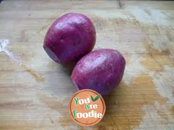 Natural color purple potato steamed bread