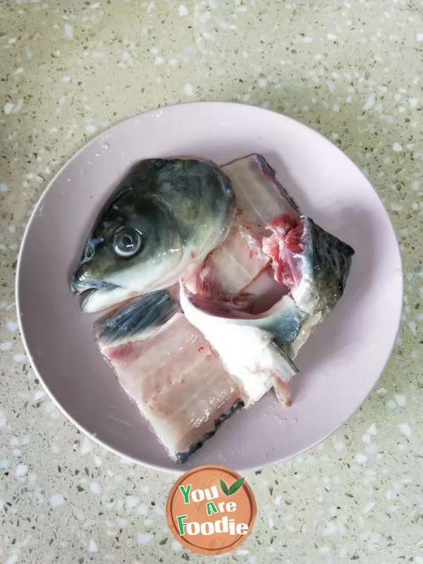 Boiled powder of fish head and cabbage