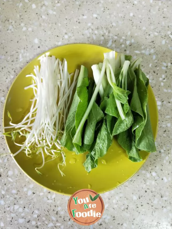 Boiled powder of fish head and cabbage