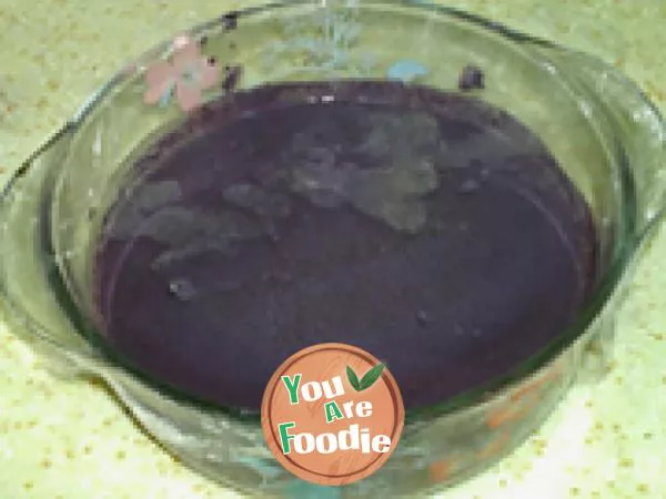 Black rice cold cake