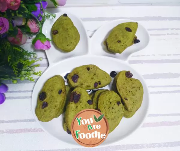 Low sugar and low oil Matcha biscuit