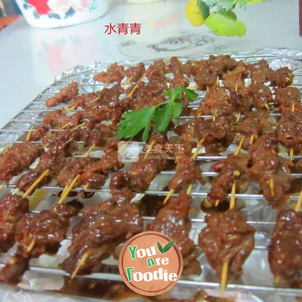 Roast Beef Kebabs - oven version