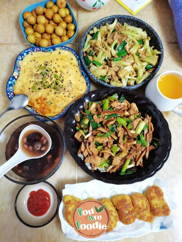 Fried Pork Slices with Dried Beans and Garlic