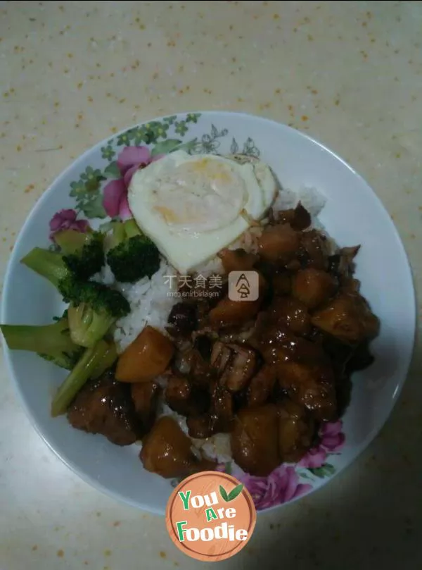 Braised pork with rice