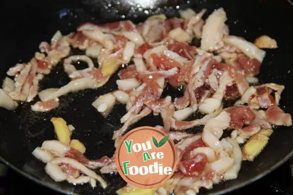 Home style stir fried pork with shredded pork