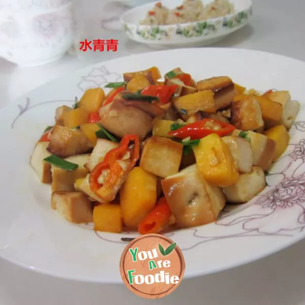 Stir-fried-diced-pork