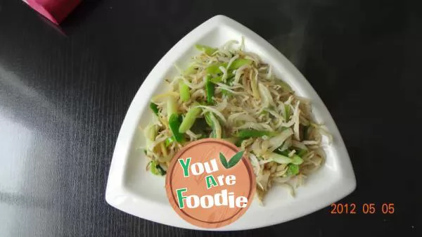 Home style version - fried whitebait with garlic