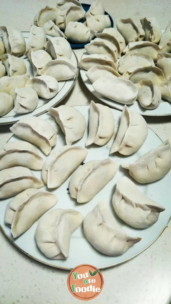 Dumplings with coriander and meat