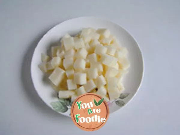 Indian curry diced chicken rice