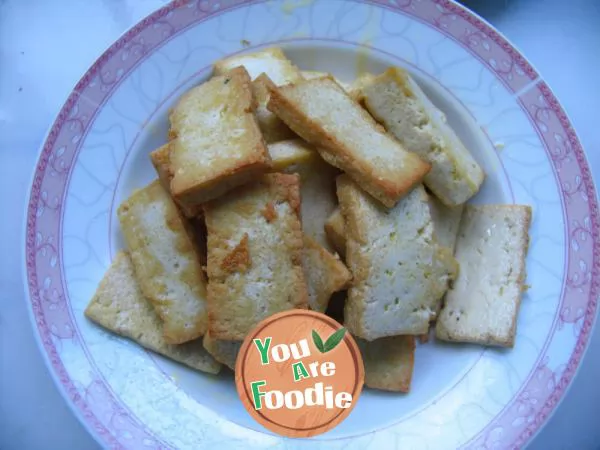 Fried green vegetables with Tofu