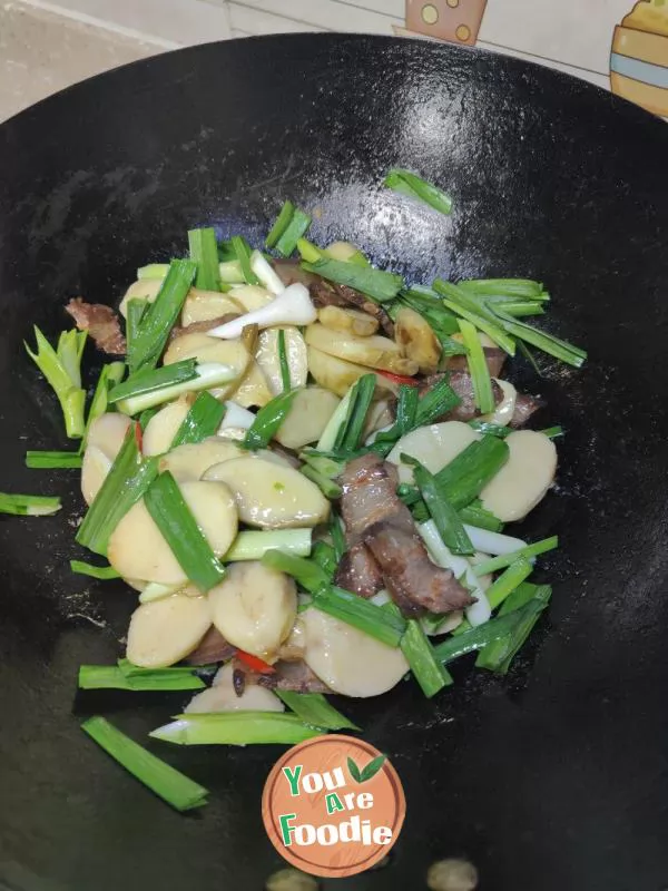 Stir fried Pork with Mushroom