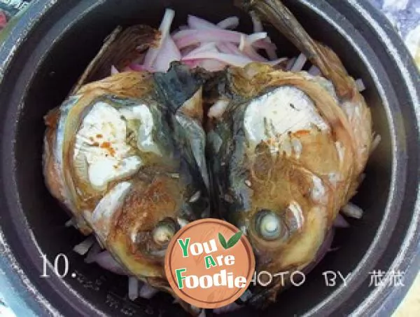 Spicy dry pot fish head (electric rice cooker version)