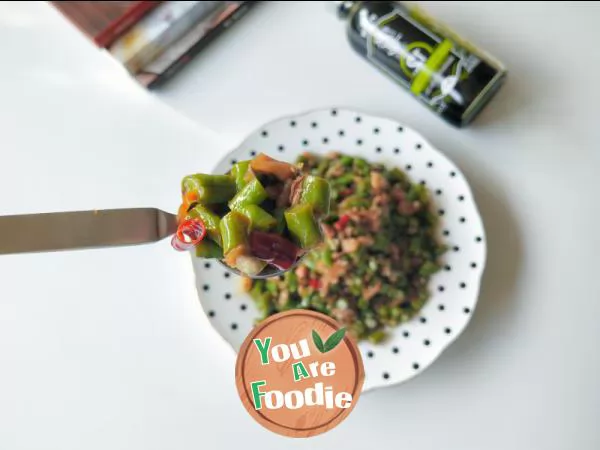 Fried long beans with Grandma's vegetables