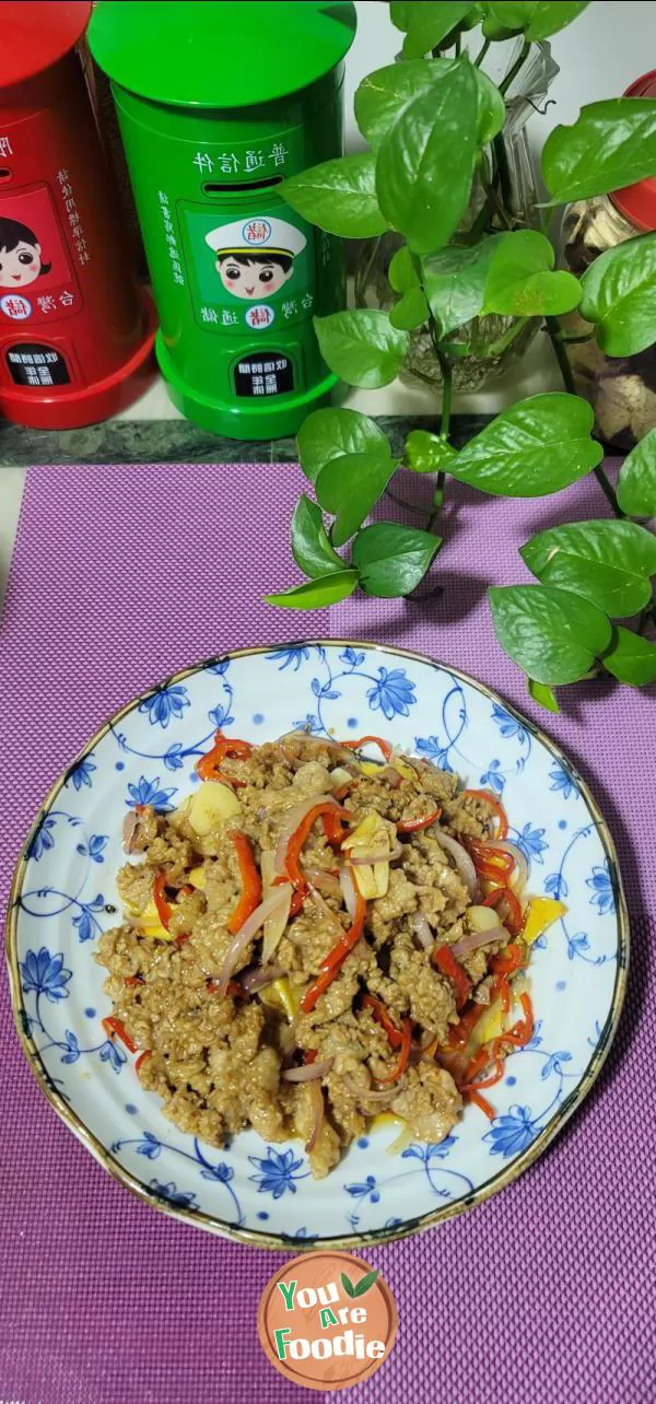 Stir fried snow beef