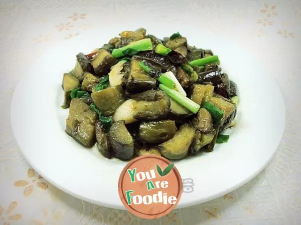 Fried eggplant without oil absorption