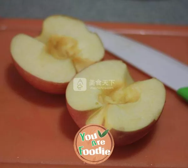 Roasted apple slices