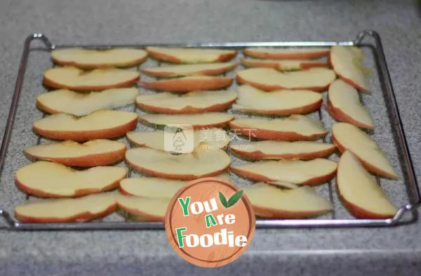 Roasted apple slices