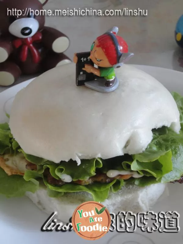 Chinese hamburger - steamed bun Burger