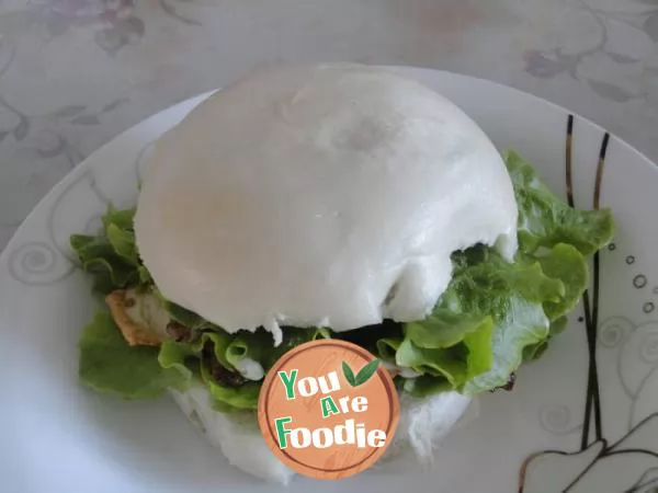 Chinese hamburger - steamed bun Burger