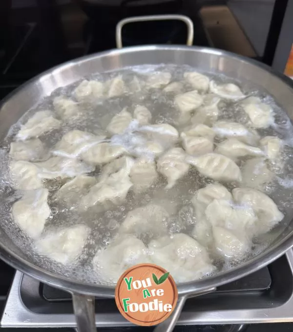 Chinese cabbage and meat dumplings