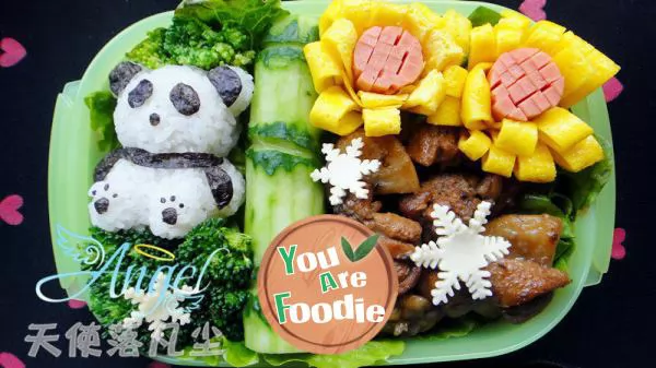 Looking forward to spring -- Panda Bento