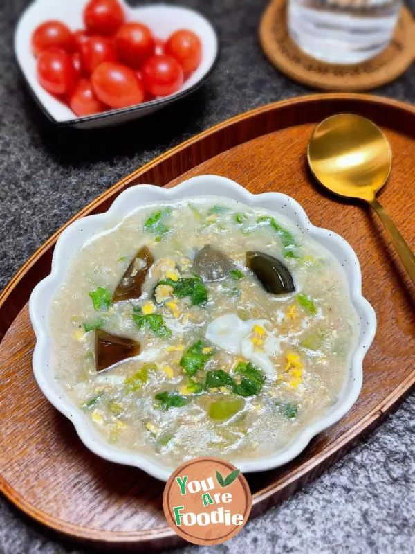 Century egg Oat Congee