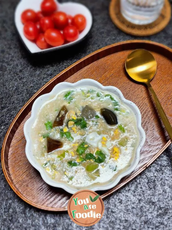 Century egg Oat Congee