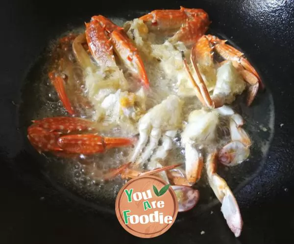 Stir fried Crab in Typhoon Shelter