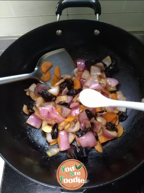 Stir fried onion