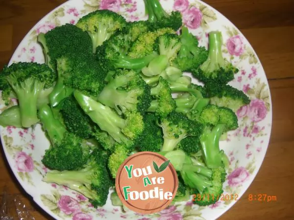 Broccoli in oyster sauce