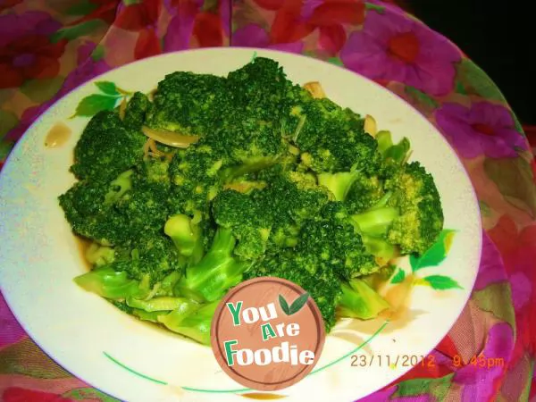 Broccoli in oyster sauce