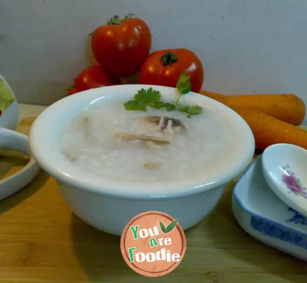 Fish belly and lean meat porridge