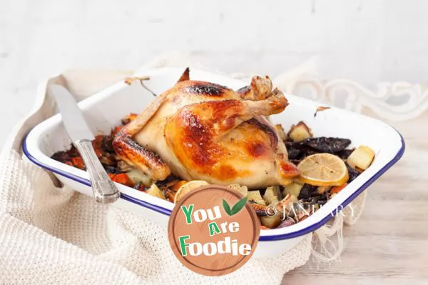 Aromatic roast chicken