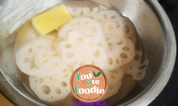 Diy--- simple colorful lotus root slices