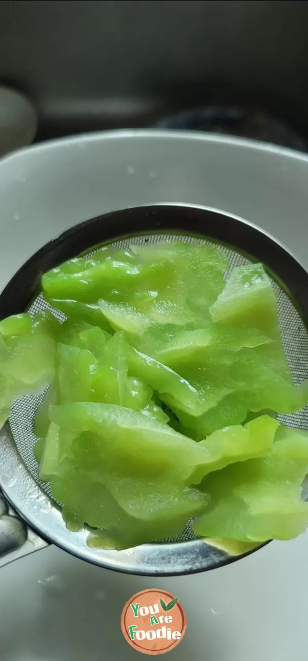 Squid with bitter gourd