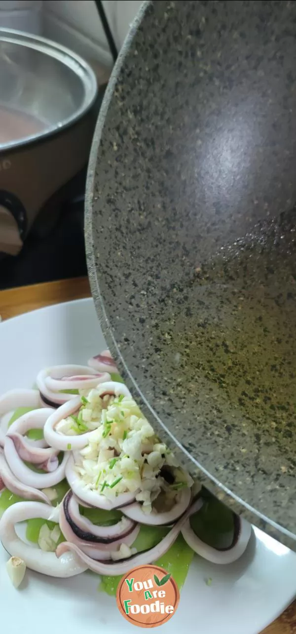 Squid with bitter gourd